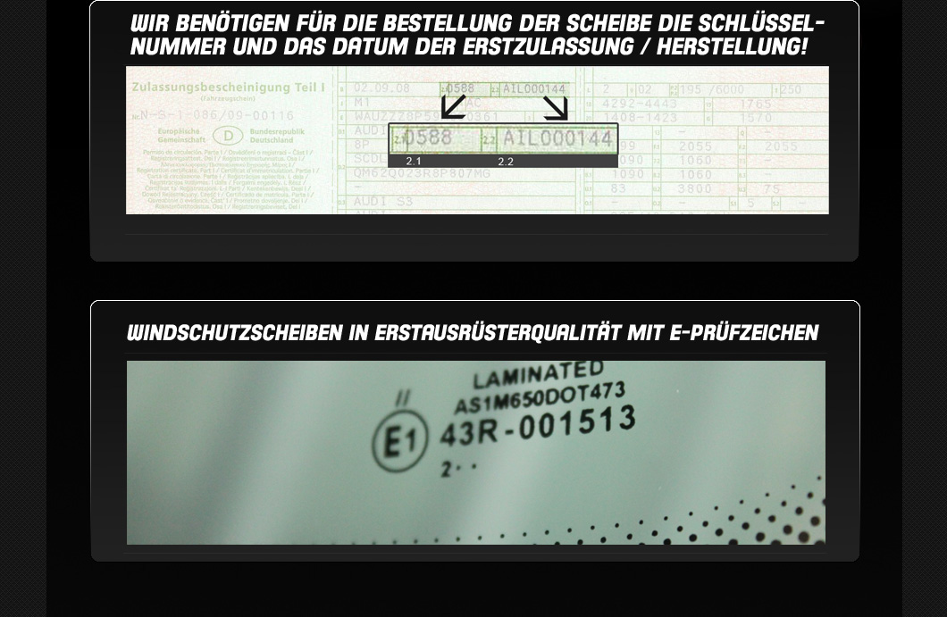 Auch Windschutzscheiben mit Regen / Lichtsensor